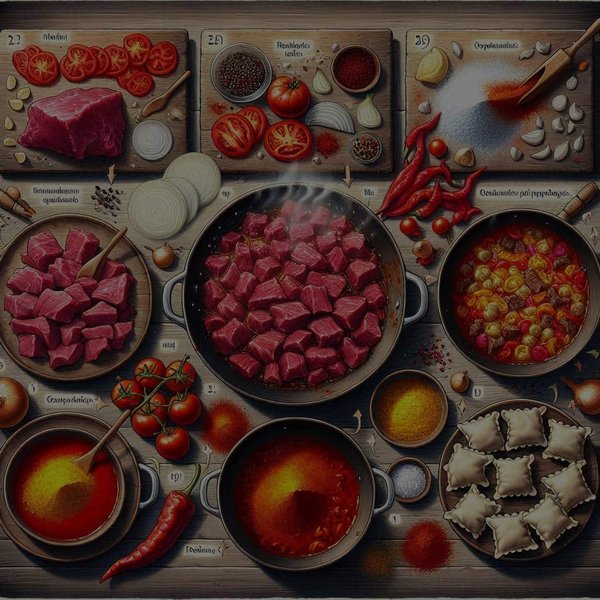 How to Make a Traditional Hungarian Goulash with Paprika and Dumplings?